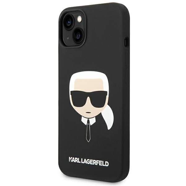 Etui KARL LAGERFELD Apple iPhone 14 Plus Silicone Karl`s Head Czarny Hardcase